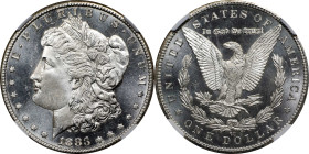 1883-CC Morgan Silver Dollar. MS-67 PL (NGC).
This breathtakingly beautiful example is fully untoned with a boldly cameoed finish readily evident at ...
