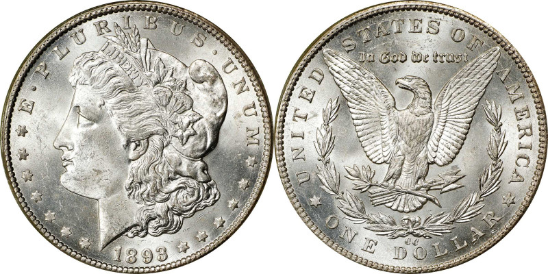 1893-CC Morgan Silver Dollar. MS-63 (PCGS). CAC. OGH.
An impressive representat...
