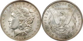 1894-S Morgan Silver Dollar. MS-66 (PCGS).
Lustrous pale golden-gray with satiny surfaces and distinctive eye appeal. Nicely struck for the issue, wi...