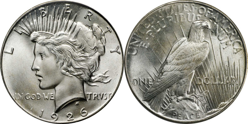 1926 Peace Silver Dollar. MS-66+ (PCGS). CAC.
A condition rarity whose offering...