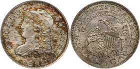 1831 Capped Bust Half Dime. LM-2. Rarity-3. MS-66 (PCGS).
Smooth, satiny surfaces are untoned apart from blushes of lovely reddish-russet iridescence...