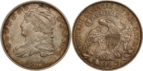 1831 Capped Bust Dime. JR-1. Rarity-1. MS-62 (PCGS). CAC.
With soft mint luster, a well executed strike and freedom from singularly distracting marks...