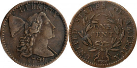 1794 Liberty Cap Cent. S-63. Rarity-2. Head of 1794. EF-40 (PCGS). CAC.
The Fallen 4 variety. Pleasing medium brown surfaces exhibit fewer marks than...