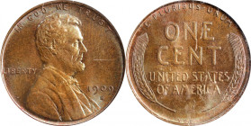 1909-S Lincoln Cent. V.D.B. MS-66 BN (PCGS). CAC.
A richly original Gem that exhibits vivid cobalt blue and pinkish-rose undertones and dominant anti...