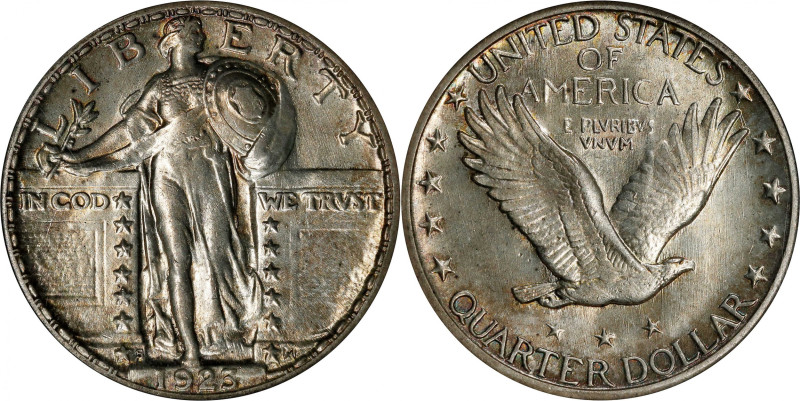 1923-S Standing Liberty Quarter. MS-62 (ANACS). OH.
Soft mint luster blends wit...