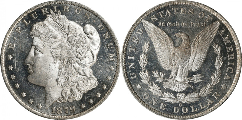 1879-O Morgan Silver Dollar. MS-63 DMPL (PCGS). CAC.
The fields of this incredi...