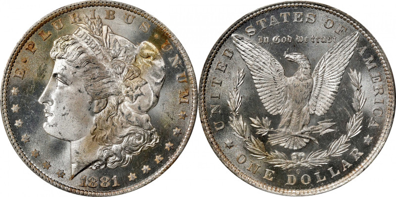 1881-O Morgan Silver Dollar. MS-66 (PCGS).
This is a gorgeous example of the is...