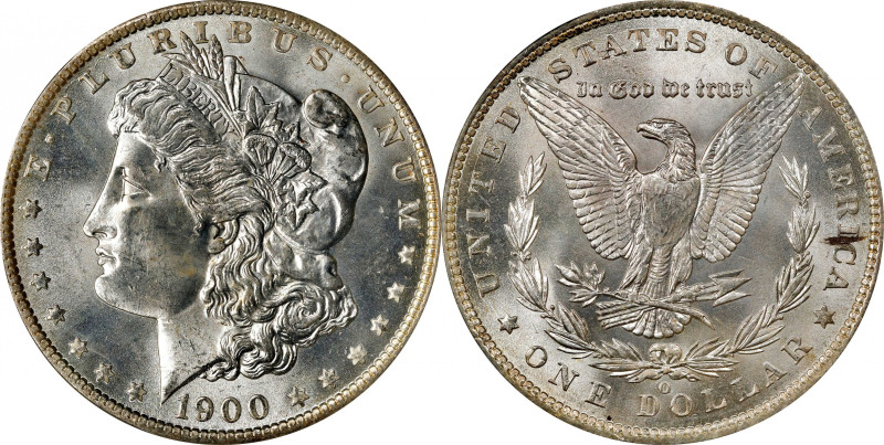 1900-O/CC Morgan Silver Dollar. MS-63 (PCGS). OGH.
This fully struck, highly lu...