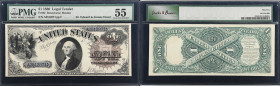 Fr. 32. 1880 $1 Legal Tender Note. PMG About Uncirculated 55.
A lovely example with good centering, and with all the brightness and crispness one wou...