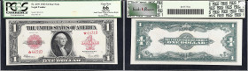 Fr. 40*. 1923 $1 Legal Tender Star Note. PCGS Currency Gem New 66 Apparent. Small Paper Thin at Bottom Right Edge.
A Gem New 66 Series 1923 Legal Ten...