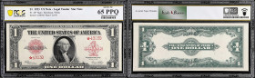 Fr. 40*. 1923 $1 Legal Tender Star Note. PCGS Banknote Gem Uncirculated 65 PPQ.
A few uncut sheets of these appeared a number of years ago, providing...