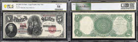 Fr. 91*. 1907 $5 Legal Tender Star Note. PCGS Banknote Choice About Uncirculated 58.
While there are a fair number of replacement notes available for...