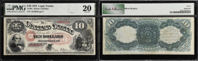 Fr. 99. 1878 $10 Legal Tender Note. PMG Very Fine 20.
Allison - Gilfillan signature combination. Large "Ten" underprint in red at right of center, wi...
