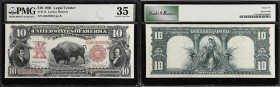 Fr. 114. 1901 $10 Legal Tender Note. PMG Choice Very Fine 35.
Attractive, problem-free and high-grade circulated notes really lose little in the way ...