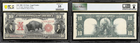 Fr. 122. 1901 $10 Legal Tender Note. PCGS Banknote Choice Very Fine 35.
An incredibly popular type, especially when offered at this grade level.

E...