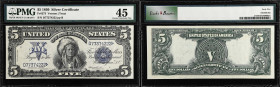 Fr. 273. 1899 $5 Silver Certificate. PMG Choice Extremely Fine 45.
A lightly-circulated Chief, retaining much original freshness to the paper, four s...
