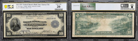 Fr. 816. 1915 $10 Federal Reserve Bank Note. Kansas City. PCGS Banknote Very Fine 20.
Teehee - Burke - Anderson - Miller signature combination. An of...