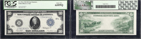 Fr. 951c. 1914 $10 Federal Reserve Note. San Francisco. PCGS Currency Choice New 63 PPQ.
A note that is basically unknown in gem grades, this PCGS Cu...