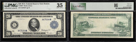Fr. 965*. 1914 $20 Federal Reserve Star Note. Boston. PMG Choice Very Fine 35.
While there are some 63 examples of Fr. 965 shown on the current Censu...