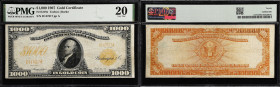 Fr. 1219e. 1907 $1000 Gold Certificate. PMG Very Fine 20.
The Teehee and Burke signature combinations dates this note in the second half of the 1910s...