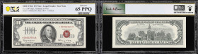 Fr. 1550*. 1966 $100 Legal Tender Star Note. PCGS Banknote Gem Uncirculated 65 PPQ.
One of the last non-FRN's to be issued, the Series 1966 $100 Lega...