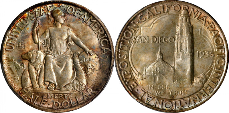 1936-D San Diego, California Pacific International Exposition. MS-67 (PCGS). CAC...