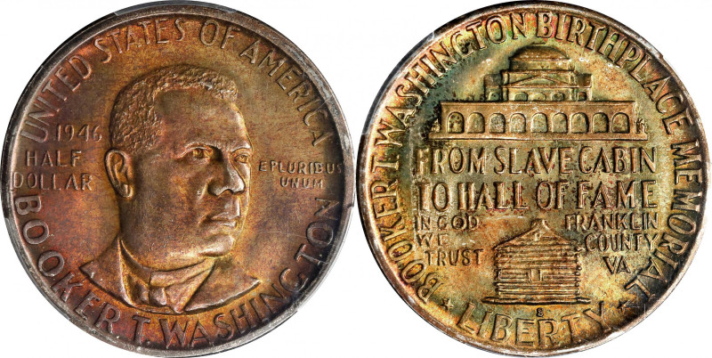 1946-S Booker T. Washington Memorial. MS-66+ (PCGS). CAC.
With vivid and attrac...