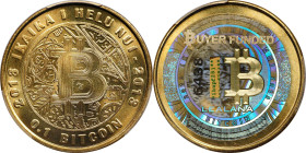 2013 Lealana 0.1 Bitcoin. Loaded. Firstbits 1hupf28j. Serial No. 6438. Buyer Funded. Green Address, Serialized. Brass. MS-69 (PCGS).
Loaded with 0.1 ...