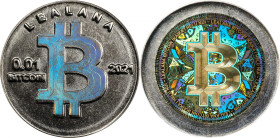 2021 Lealana "Bitcoin Cent" 0.01 Bitcoin. Loaded. Firstbits 172VoZus. Serial No. 83. Rainbow Design B. Nickel Brass. MS-68 (ICG).
Loaded with 0.01 BT...