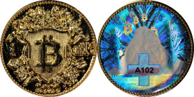 2020 Alpen Coin 0.001 Bitcoin. Loaded. Serial No. A102. Brilliant Finish. Brass. MS-68 (ICG).
Loaded with 0.001 BTC. A visually stunning example with...