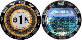 2018 MoonBits 1K Bits 0.001 Bitcoin. Loaded. Firstbits W2iaxGSn. Serial No. T2781. Silver-Finish Metal Alloy. MS-68 (ICG).
Loaded with 0.001 BTC. The...