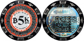 2019 MoonBits 5K Bits 0.005 Bitcoin. Loaded. Firstbits 1Hzxzo4S. Serial No. R0593. Titan Finish. Metal Alloy. MS-68 (ICG).
Loaded with 0.005 BTC. The...