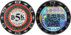 2019 MoonBits 5K Bits 0.005 Bitcoin. Loaded. Firstbits 17KpPDpe. Serial No. R0671. Titan Finish. Metal Alloy. MS-67 (ICG).
Loaded with 0.005 BTC. The...