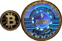 Unfunded 2018 Denarium "Custom Series" Bitcoin. Buyer-Funded. Firstbits 1GiXwmSS. Serial No. E18712. Gold Plated Copper. Proof-68 Deep Cameo (PCGS).
...