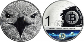 Unfunded 2014 Sol Noctis "Binary Eagle" 0.01 Bitcoin. Production Error Variety. Firstbits 1MZh7W5D. Silver. MS-69 (ANACS).
Unfunded and non-loaded. L...