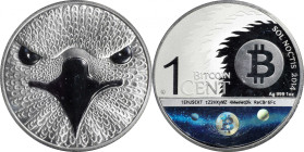 Unfunded 2014 Sol Noctis "Binary Eagle" 0.01 Bitcoin. Production Error Variety. Firstbits 1EhUSCKT. Silver. MS-68 (ANACS).
 Unfunded and non-loaded. ...