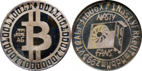 2013 Nasty Fans Bitcoin-Themed Silver Round. 1 Gram of .999 Fine Silver. MS-66 PL (ICG).
Unfunded and non-loaded. These coins were announced by OgNas...