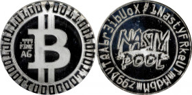 2014 Nasty Pool Bitcoin-Themed Silver Token. 1 Gram of .999 Fine Silver. MS-67 PL (ICG).
Unfunded and non-loaded. This issue is actually a follow up ...