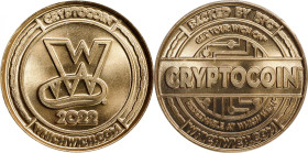 2022 Which Which "Cryptocoin" Bitcoin-Themed Token. Brass. MS-68 (ICG).
Unfunded and non-loaded. This token was distributed by the sandwich chain Whi...