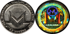Unfunded 2017 Lealana 0.5 Monero (XMR). Serial No. 131. Black Address. Nickel Brass. MS-68 (ICG).
Unfunded and non-loaded. These nickel brass 1 XMR c...