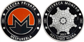 Unfunded 2017 Cryptonic "Helium Hydra" Monero Coin. Base58 No. JsU2afT and 9jrBGgD. Silver. Proof-66 Deep Cameo (ICG)
Unfunded and non-loaded. A scar...