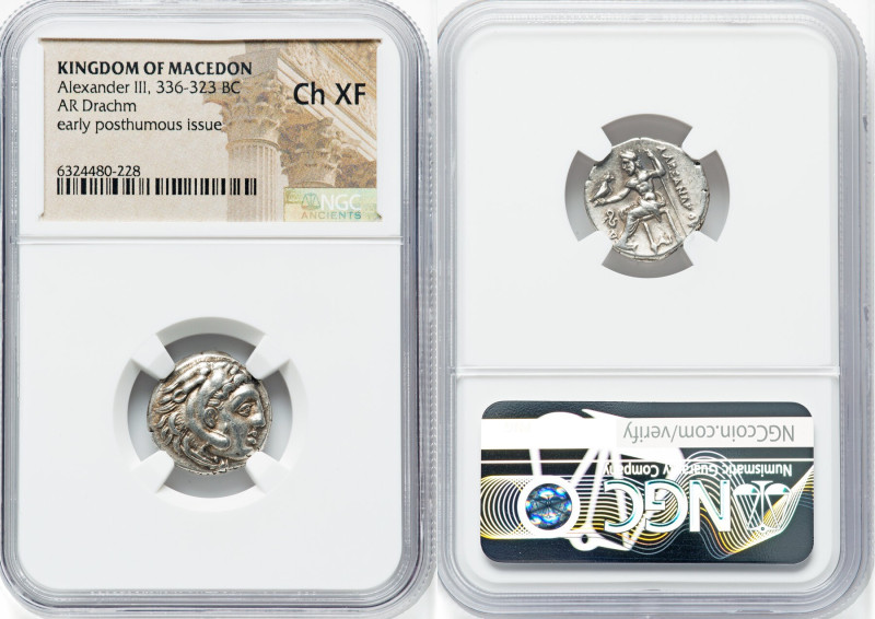 MACEDONIAN KINGDOM. Alexander III the Great (336-323 BC). AR drachm (17mm, 5h). ...