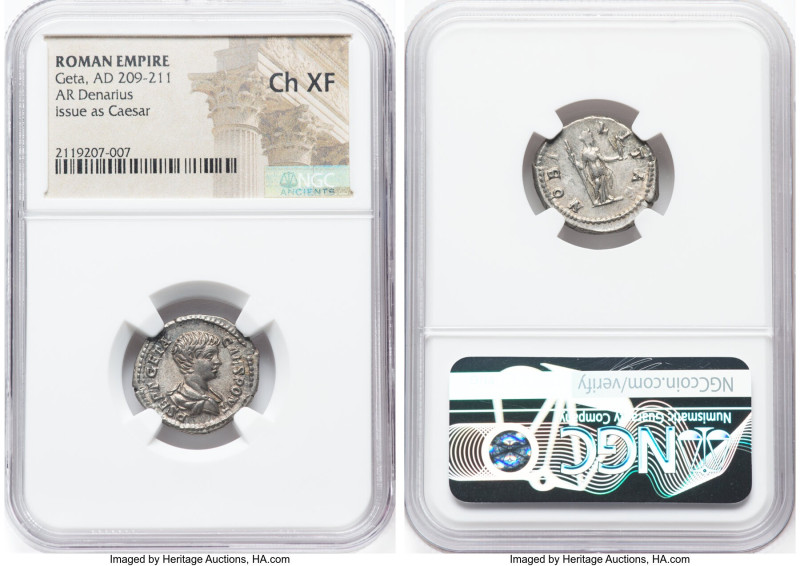 ANCIENT LOTS. Roman Imperial. Lot of five (5) AR denarii. NGC VF-Choice XF. Incl...