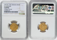 Abbasid. temp. al-Mansur (AH 136-158 / AD 754-775) gold Dinar AH 147 (AD 764/765) Clipped NGC, No mint, A-212. 3.82gm. HID09801242017 © 2022 Heritage ...