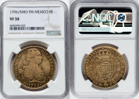 Charles IV gold 8 Escudos 1796/5 Mo-FM VF30 NGC, Mexico City mint, KM159, Fr-43. HID09801242017 © 2022 Heritage Auctions | All Rights Reserved