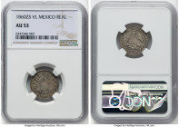 Republic 3-Piece Lot of Certified Assorted Reals NGC, 1) Real 1860 Zs-VL - AU53, Zacatecas mint, KM372.10 2) Real 1836 Do-RM - VF30, Durango mint, KM3...