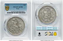 Republic Sol 1933 AU58 PCGS, Lima mint, KM218.2. HID09801242017 © 2022 Heritage Auctions | All Rights Reserved