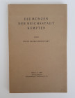 Monographien. Mittelalter und Neuzeit. Bernhart, M.


Die Münzen der Reichsstadt Kempten. Halle a.S. 1926. 168 S., 8 Tfn. Broschiert.