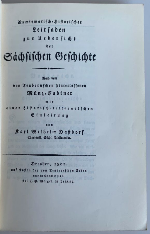 Monographien. Mittelalter und Neuzeit. Daßdorf, K.W.


Numismatisch-Historisc...