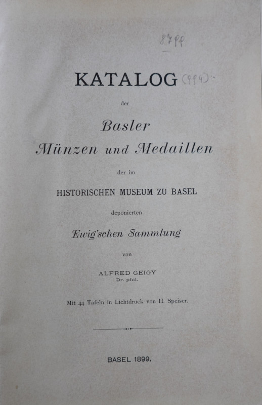 Monographien. Mittelalter und Neuzeit. Geigy, A.


Katalog der Basler Münzen ...